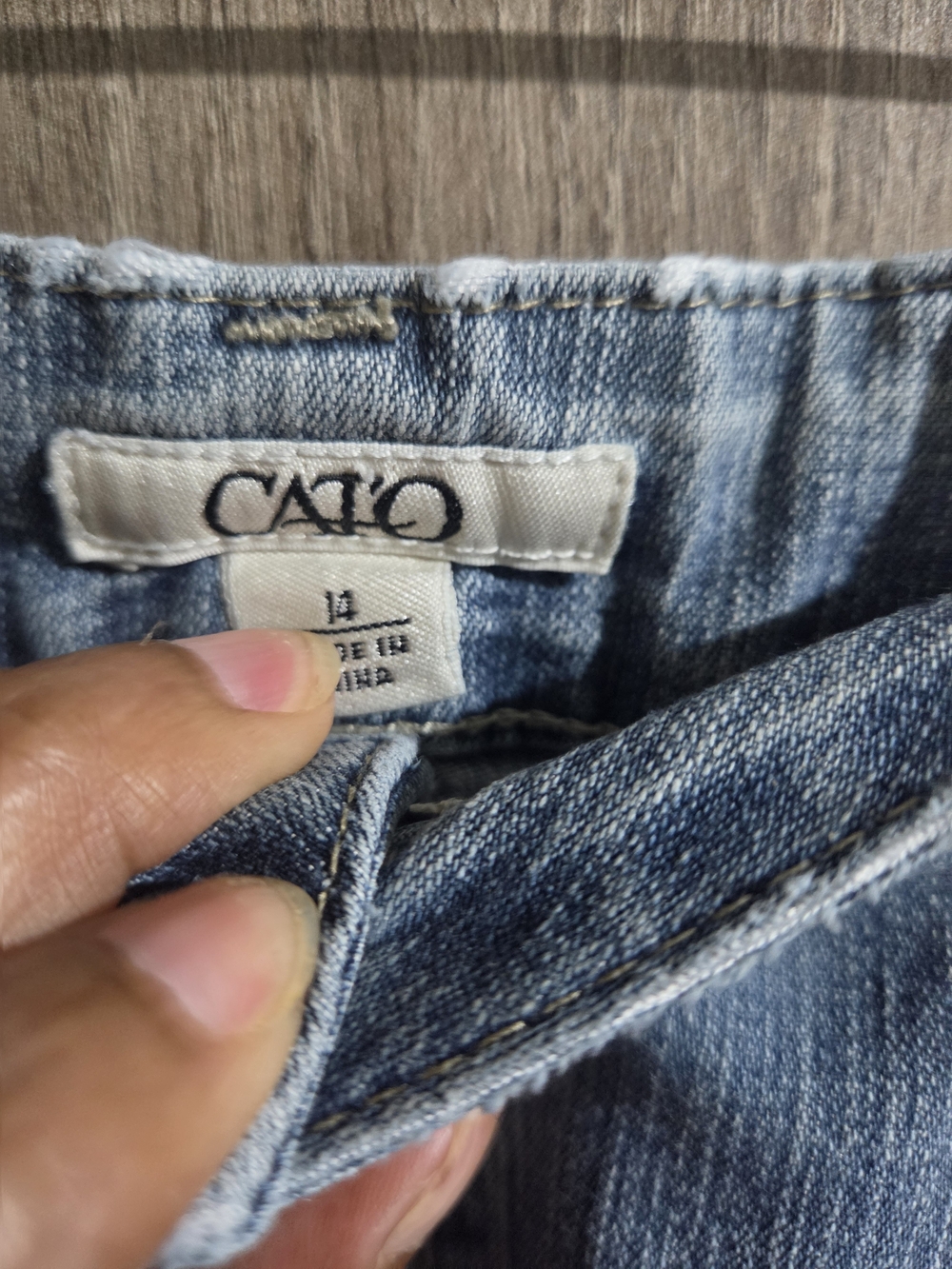 Cato Light Blue Denim Flared Maxi Skirt - Picture 2 of 12